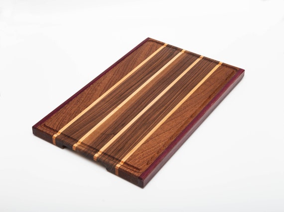 Cutting Board - Walnut, Mahogany, Purple Heart