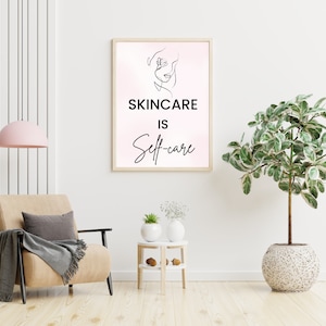 Esthetician Wall Art, Esthetician Decor, Digital Download, Clinic wall quote, Skin Care Poster, Esthetician Art, Spa Decor, Spa Art | Beauty