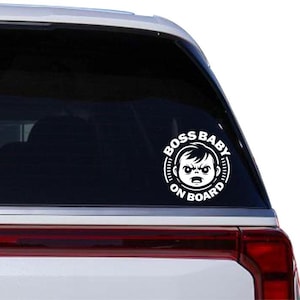 Baby Boss On Board Car Decal Cute And Funny Baby In Car Decal For - Foto 5