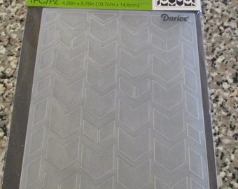 Darice Embossing Essentials, Embossing Folder, Tribal Chevron