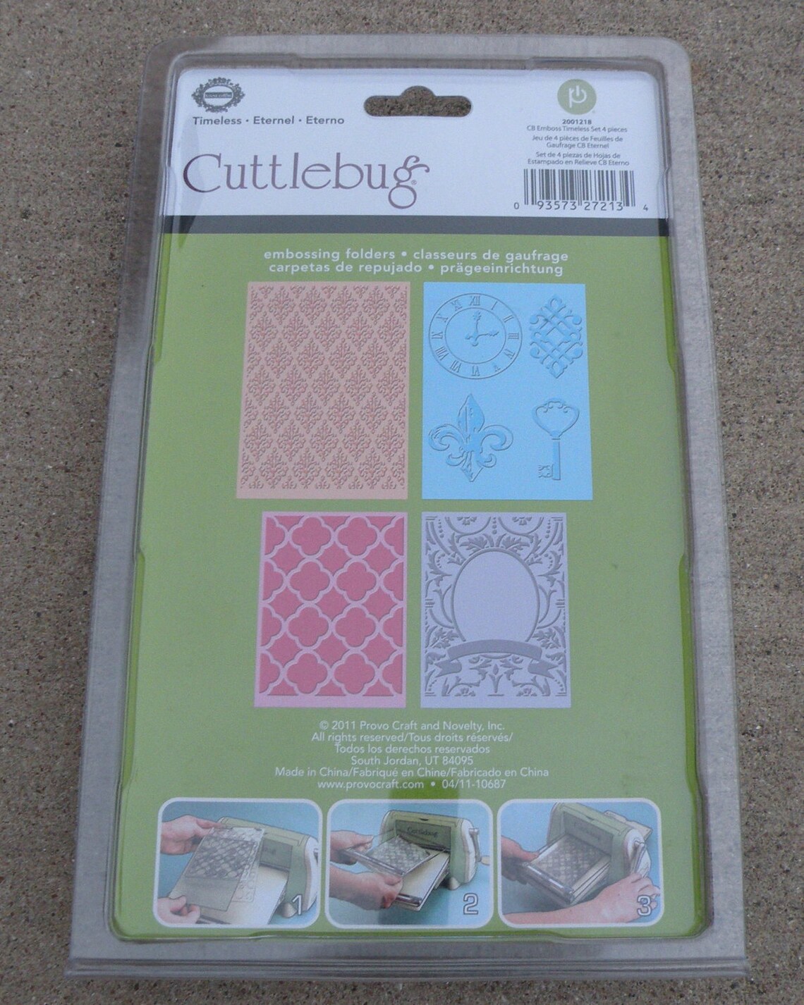 Provo Craft Cuttlebug Embossing Folder Set of 4 Timeless Etsy