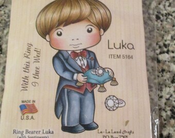 Ring Bearer Luka (with sentiments), La-La Land Crafts Stamp