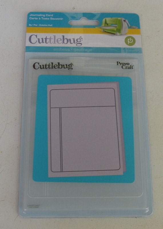 Provo Craft Cuttlebug A2 Embossing Folder Journaling Card