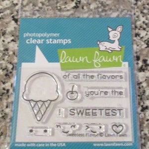 Lawn Fawn, &quot;Sweetest Flavor&quot; Stamp and Die Set