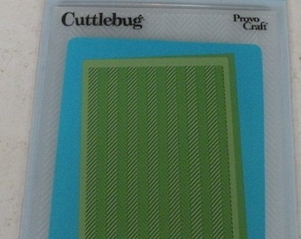 Provo Craft CuttleBug Embossing Folder, Herringbone