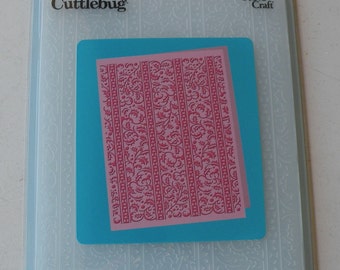 Provo Craft CuttleBug 5x7 inch Embossing Folder, Holly Ribbons