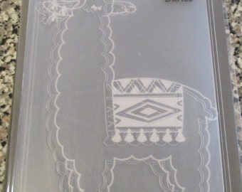 Darice Embossing Essentials, Embossing Folder, Llama