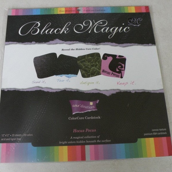 Core dinations Color Core Cardstock Black Magic