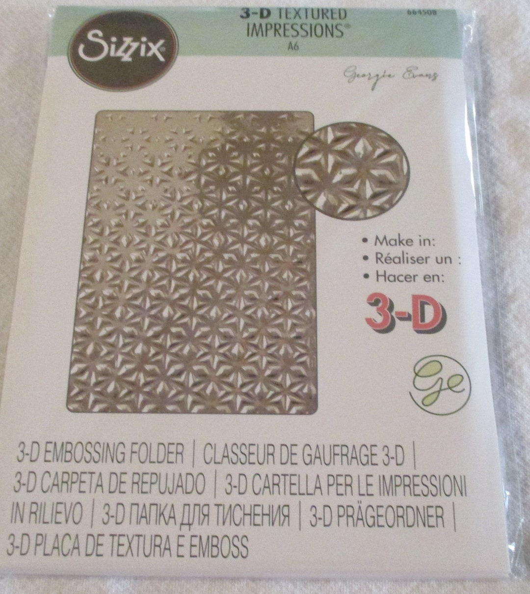 Sizzix 3-D Textured Impressions – Dossier Gaufrage Boutons Vintage Par Eileen Hull
