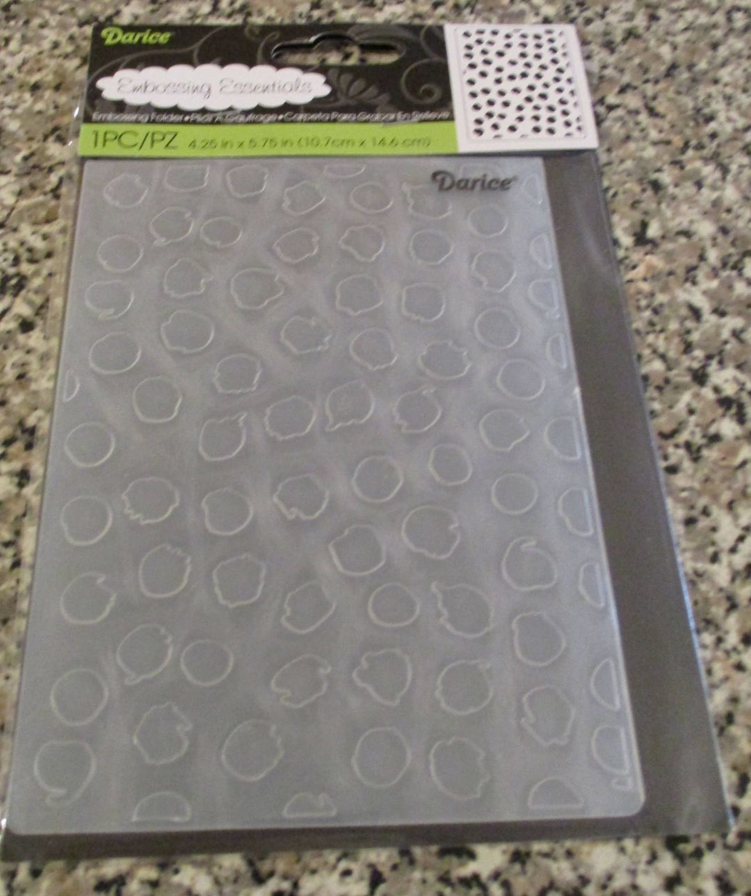 Darice Embossing Essentials, Embossing Folder, Blot Dot Background Etsy
