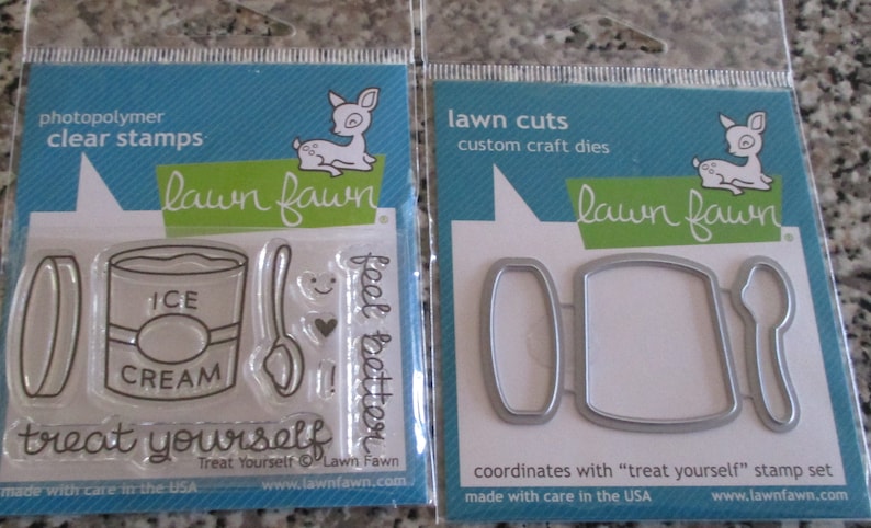 Treat Yourself Stamp and Die Set Lawn Fawn