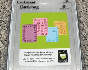 Provo Craft CuttleBug Embossing Folder Set of 4, Mini Monsters