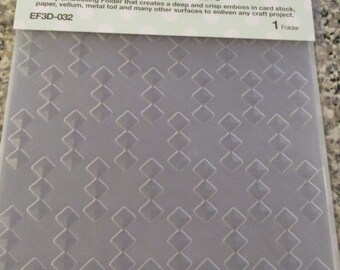 Creative Expressions "Diamond Droplets" 3D Embossing Folder