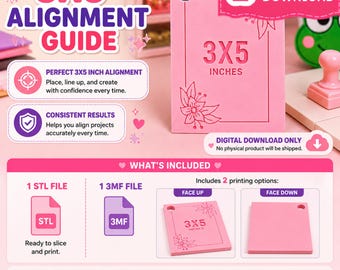 Paper Cutter Alignment Guide-3x5 STL FILE