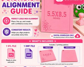 Paper Cutter Alignment Guide-5.5x8.5 STL FILE