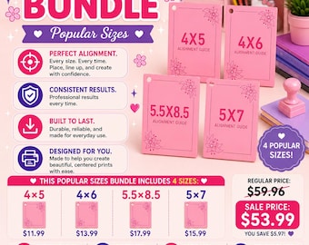 Alignment Guide Bundle- Popular Sizes (Set of 4)