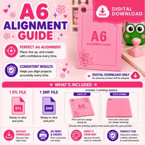Papperskärarjusteringsguide - A6 STL-FIL