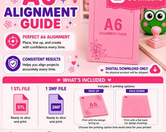 Paper Cutter Alignment Guide-A6 STL FILE