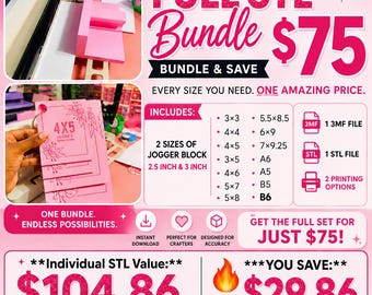 Alignment Guide Bundle – Full STL 3D Print Files (14 Sizes, 2 Jogger Blocks)