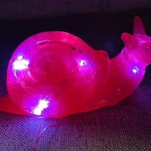 Resin Snail Figurine - Light Up Night Light