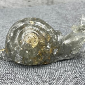 Large Resin Snail Figurine