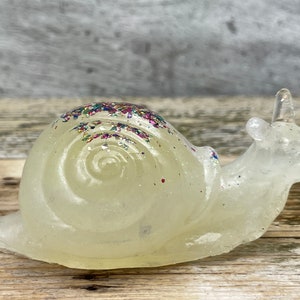 Resin Snail Figurine - Glow In The Dark
