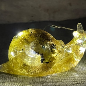 Resin Snail Figurine - Light Up Night Light
