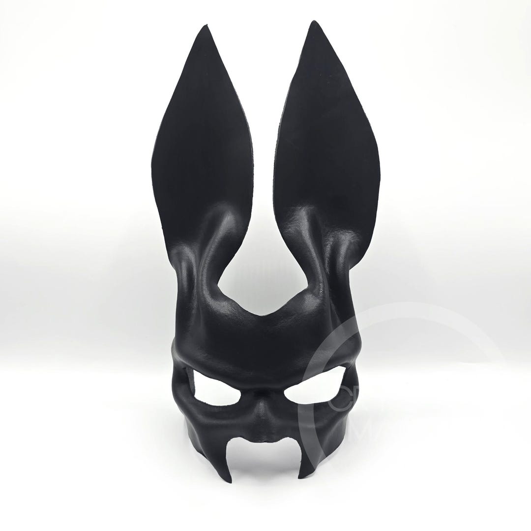 Hawar Mask Hare Mask: Black Halloween Masquerade Masks | Cryzalis - Etsy