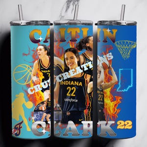 Caitlin Clark Indiana Fever 20oz Coffee Tumbler/Water Bottle