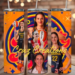 Caitlin Clark Indiana Fever 20oz Coffee Tumbler/Water Bottle