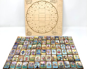 Tiny Sawyer&#39;s Path Tarot Tiles- Made to Order