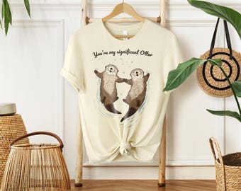 Significant Otter T-Shirt, Cute Otter Couple Shirt, Funny Animal Pun Tee, Otter Lover Gift, Matching Couples Shirt, Valentines Idea