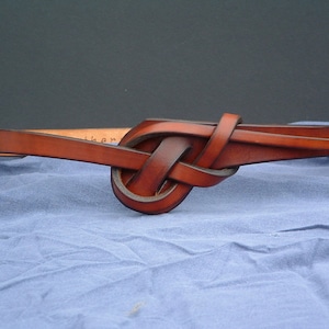 Unique Knotted Leather Belt