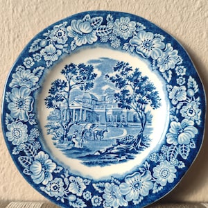 Beautiful plate Liberty blue