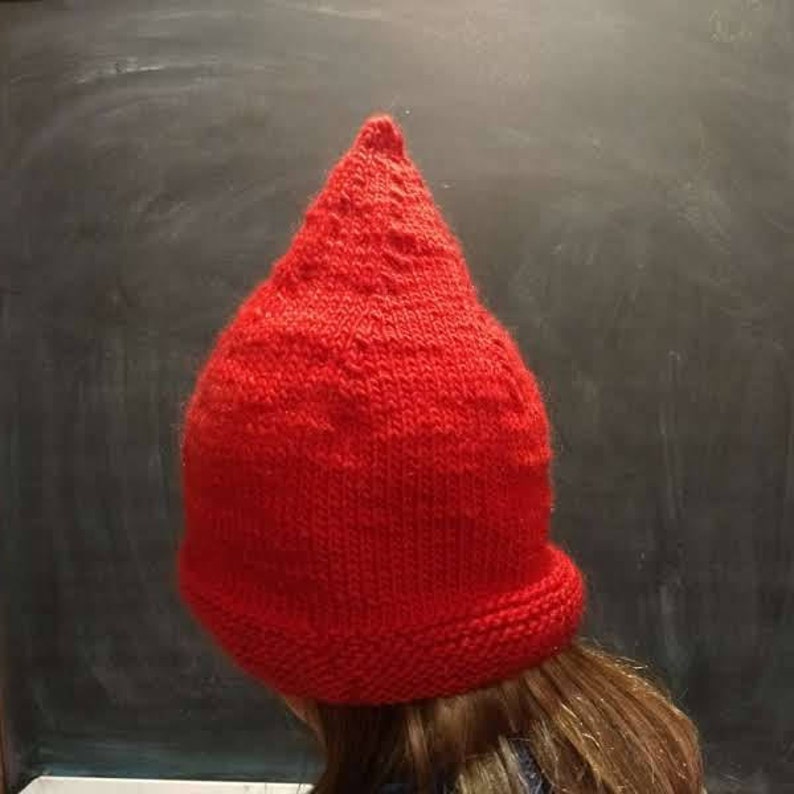 Pattern Garden Gnome Knitted Hats for the Whole Family Etsy