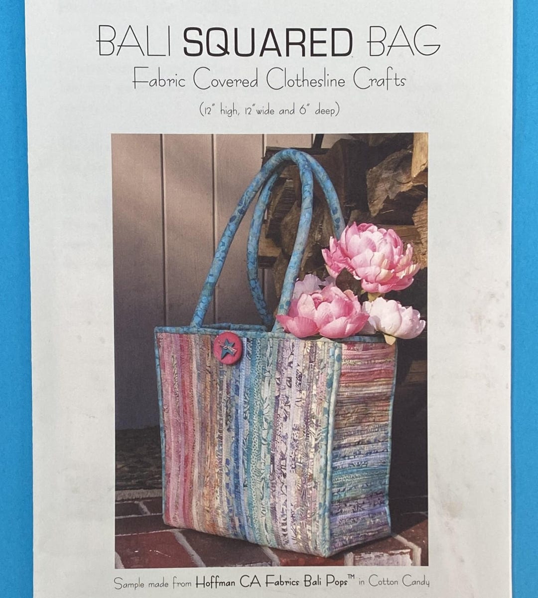 Bali Squared Bag - Sewing Pattern - by Auntiestwo Patterns - Etsy