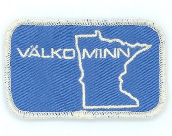 Välkominn patch kit -- reclaimed fabric -- cotton thread grown without synthetic pesticides, herbicides & fertilizers