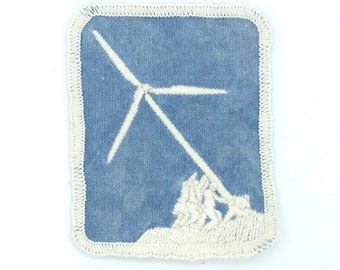 Patch Winds of Iwo Jima -- natuurlijk geverfd -- biologisch katoen