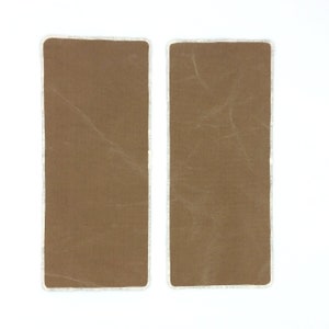 Extra large knee patch (set of 2) -- naturally-dyed -- organic cotton