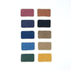 Plain rectangular patch -- naturally-dyed -- organic cotton