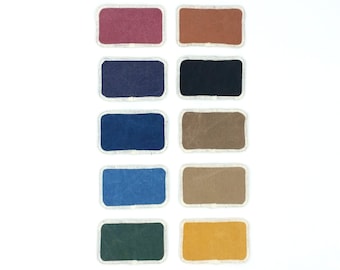Plain rectangular patch -- naturally-dyed -- organic cotton