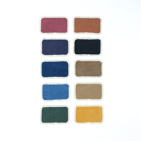 Plain rectangular patch kit  -- naturally-dyed -- cotton grown without synthetic pesticides, herbicides & fertilizers