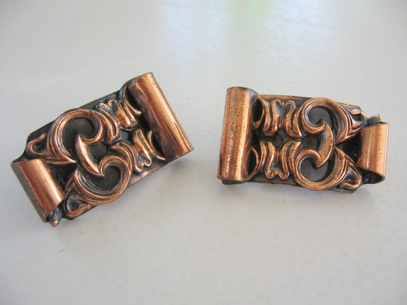Vintage 40s-50s Copper Earrings