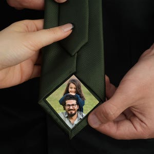 Photo Tie Patch,Dad Wedding Gifts,Wedding Gifts for Father of the Bride Tie,Custom Photo Patch for ties,Father of the Bride Gift,fathers day