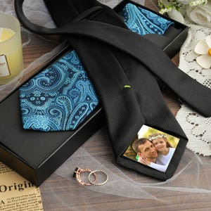 Custom Photo Patch for ties,Photo Tie Patch,Dad Wedding Gifts,Wedding Gifts for Father of the Bride Tie,Father of the Bride Gift,fathers day