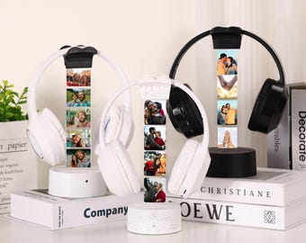 Custom Photo Headphone Holder,Personalized led Headphone Stand, Streamer Headset Holder Stand, Gamertag led Light Sign,Valentine's Day gifts
