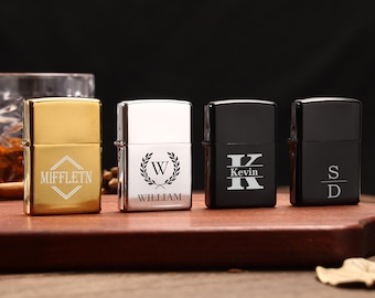 Estuche para encendedor con monograma personalizado, encendedores para padrinos de boda, regalo para hombre, encendedores personalizados para él, estuche para encendedor de puros, regalo de aniversario para hombre, regalo para novio