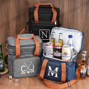 Sac isotherme personnalisé,Cadeau personnalisé pour homme d'honneur,Cadeau d'homme d'honneur,Grande glacière à bière,Sac isotherme à broderies,Gracière de golf pour homme,Cadeau de fête de mariage