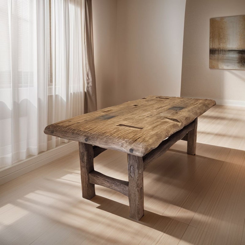 Raw Wood Coffee Table Etsy