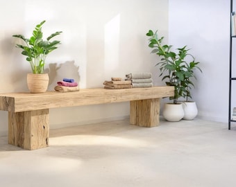 Rustic Wooden Console Table – Custom Farmhouse Style, Live Edge Solid Wood Entryway, Hallway Dresser